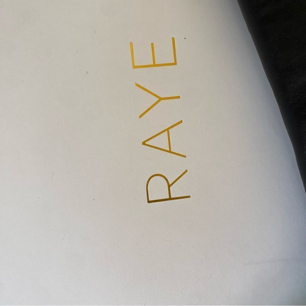 New Raye Revolve Denisse Boots Black leather knee high wedges shoes box 9.5 - Picture 10 of 13